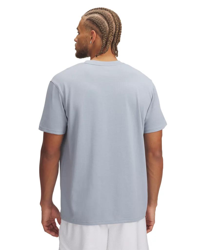 Men's UA Logo Embroidered Heavyweight Short Sleeve Product Image