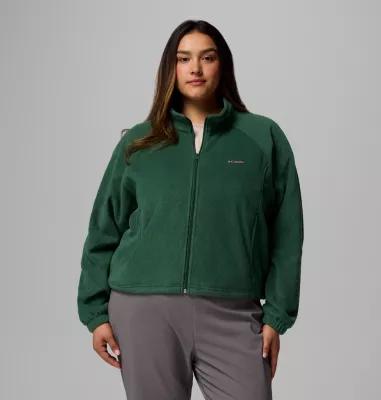 Columbia Womens Benton Springs Relaxed Full Zip Fleece Jacket - Plus Size- Product Image