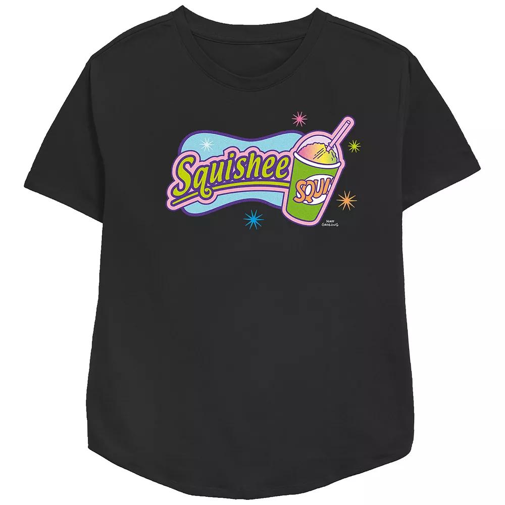 Women's The Simpsons Squishee Logo Relaxed Fit Graphic Tee, Girl's,  Product Image