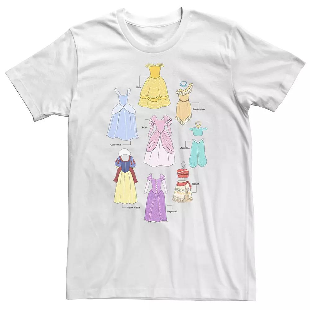 Big & Tall Disney Princess Textbook Dresses Tee, Men's,  Product Image