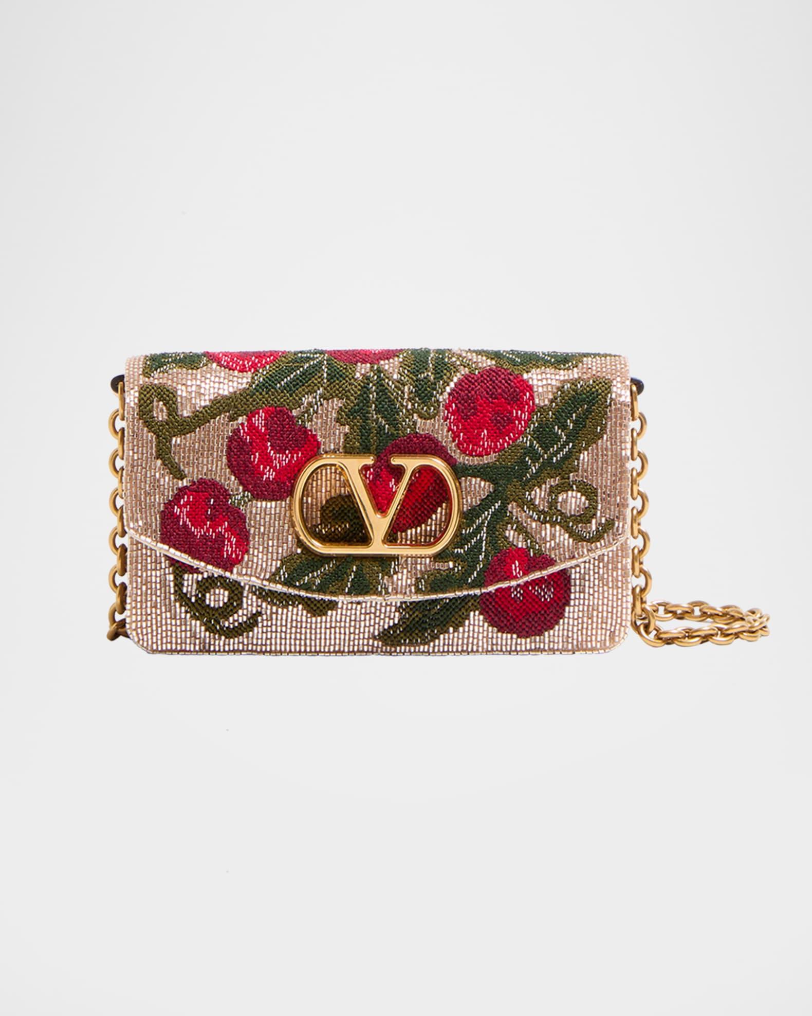Vain Small Cherries Beaded Clutch Bag Product Image