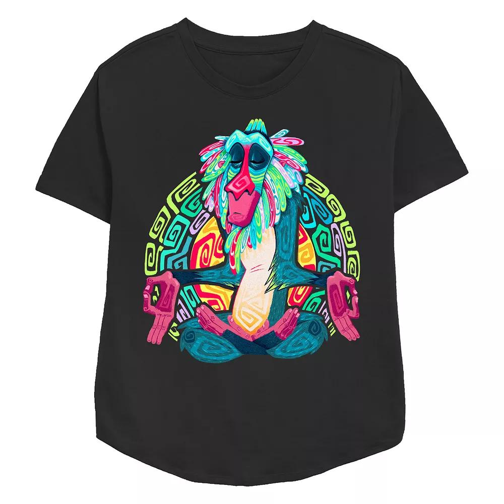 Disney's The Lion King Rafiki Relaxed Seat Pose Women's Relaxed Fit Graphic Tee,  Product Image
