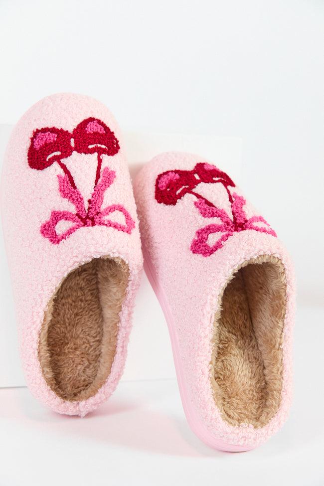 Cherry Bow Slippers  FINAL SALE Product Image