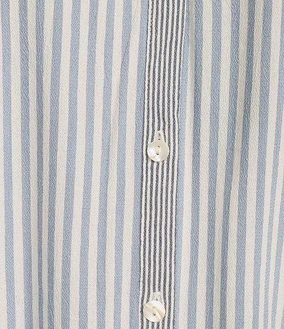 Westbound Plus Size Point Collar Button Front Long Sleeve Shirt Product Image