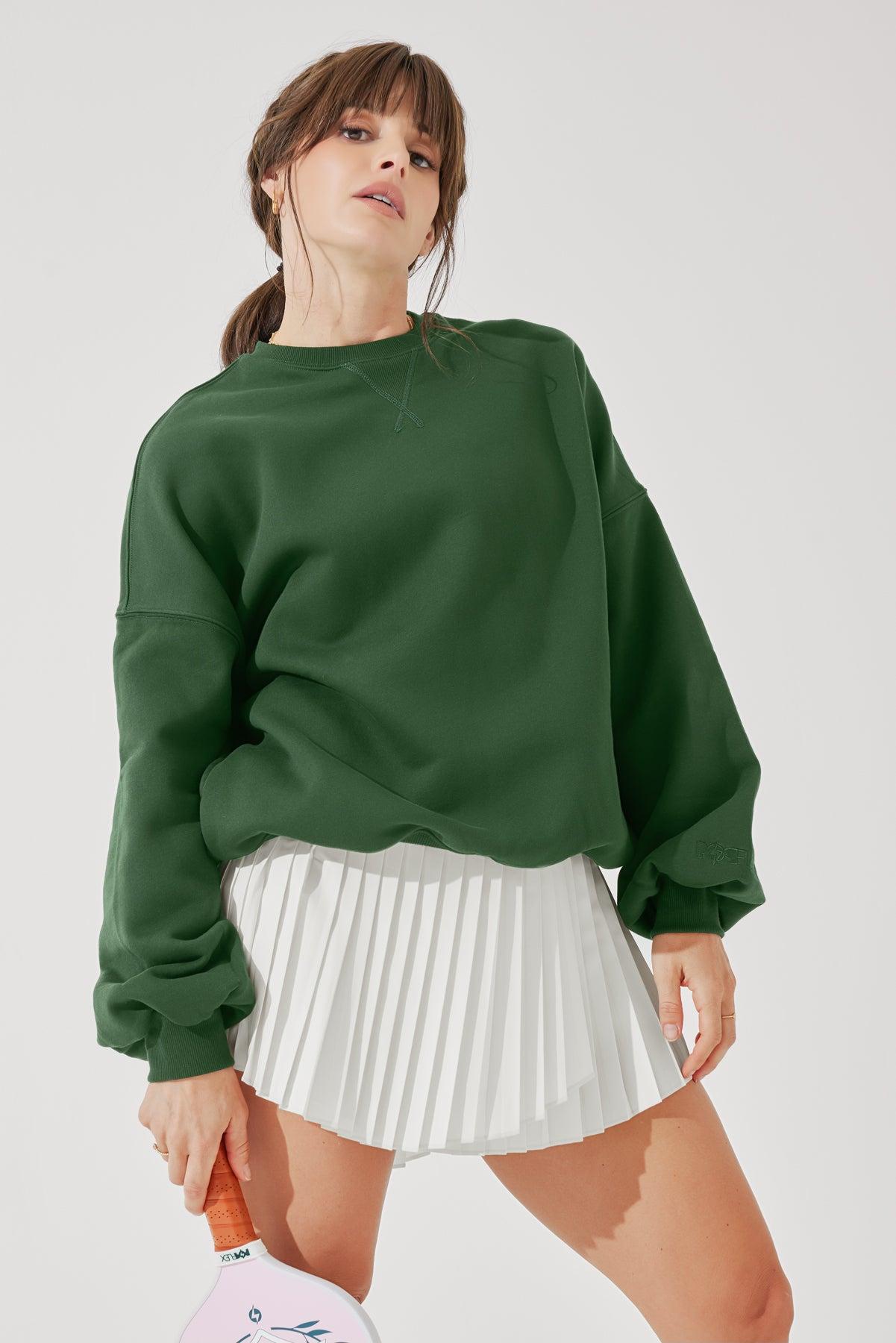 Cloud Crewneck Sweater - Fern Green Product Image