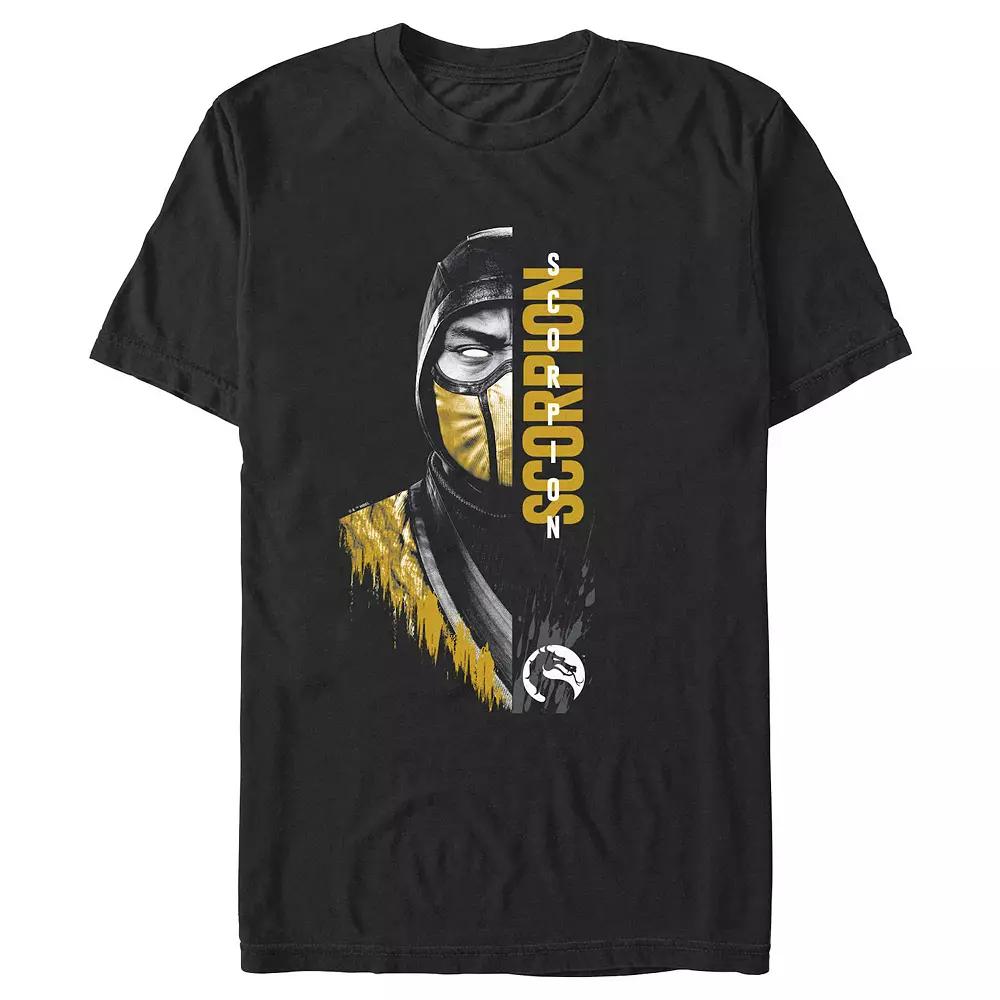 Men's Mortal Kombat Scorpio Middle Face Graphic Tee,  Product Image
