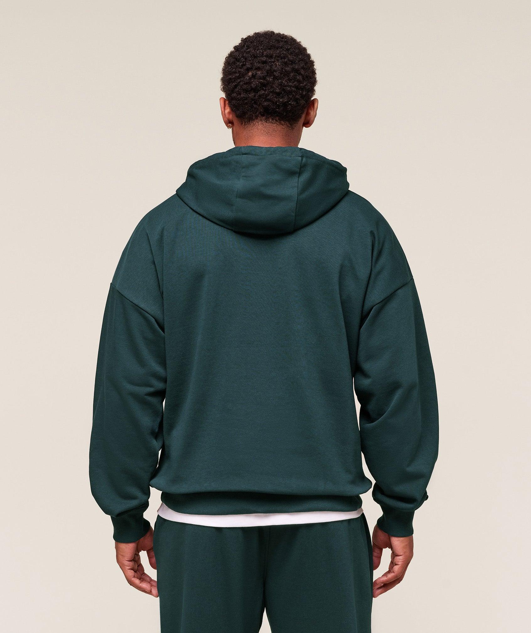 Gymshark Worn Graphic Hoodie - Deep Petrol Blue Male Product Image