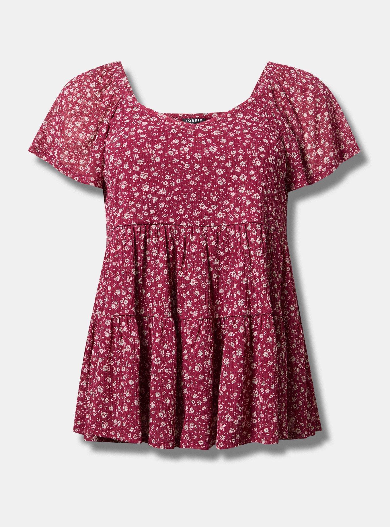 Flutter Sleeve Babydoll Top Product Image