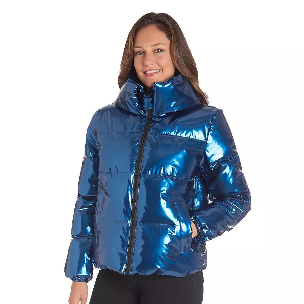 Women's Fleet Street Shiny Puffer Coat,  Product Image
