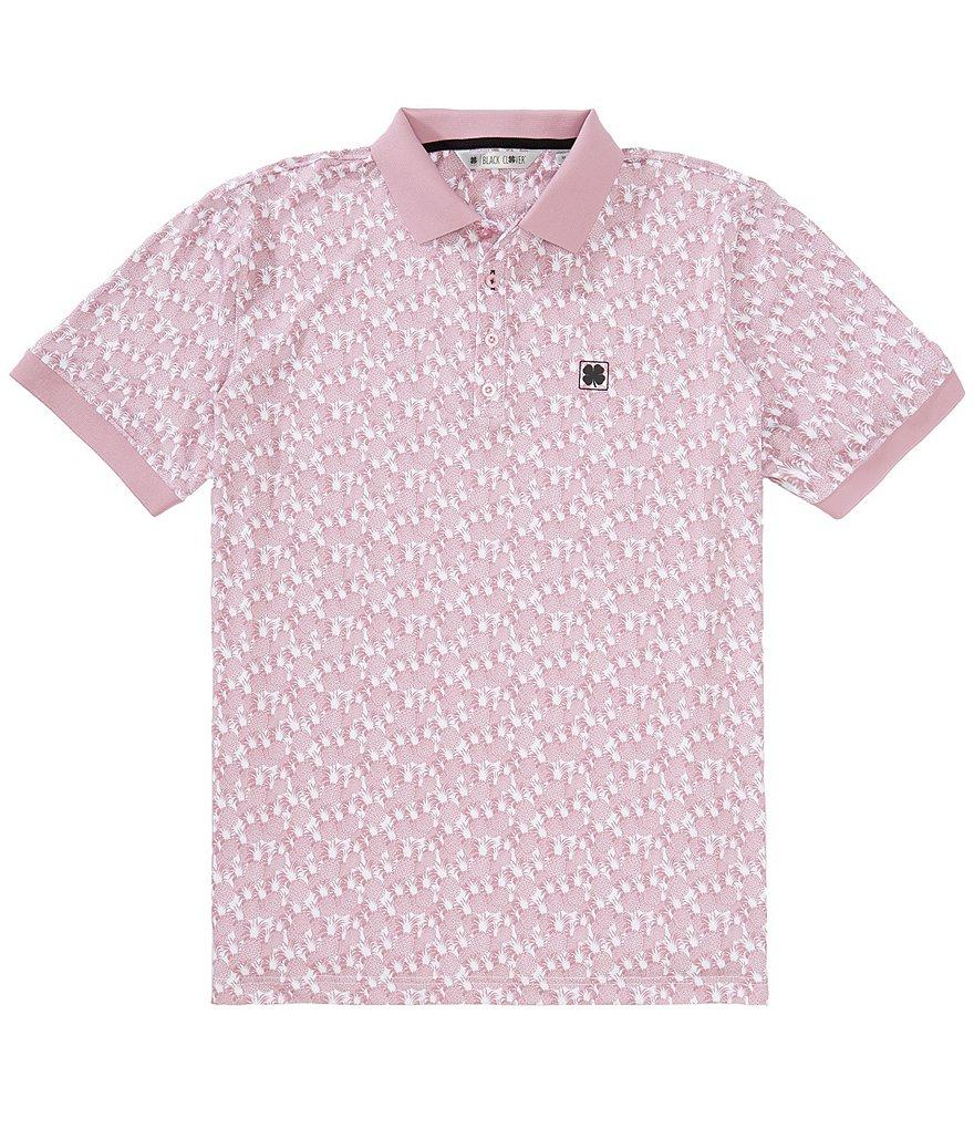 BLACK CLOVER Pineapple Crown Short Sleeve Polo Shirt Product Image