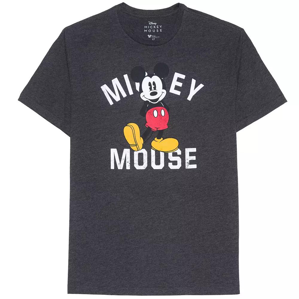 Big & Tall Mickey Mouse Standing Tee, Men's,  Product Image