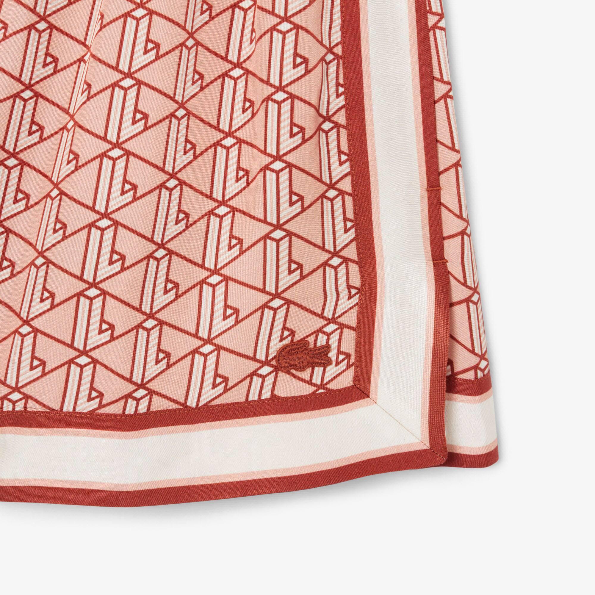 Fluid Monogram Print Shorts Product Image