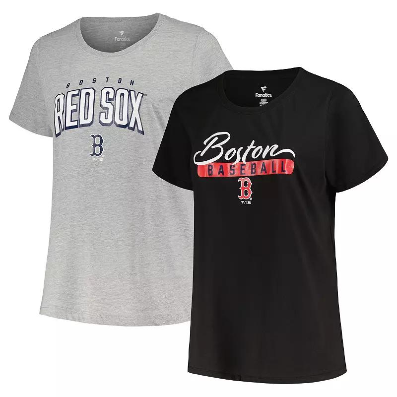 Women's Profile Black/Heather Gray Boston Red Sox Plus  Product Image