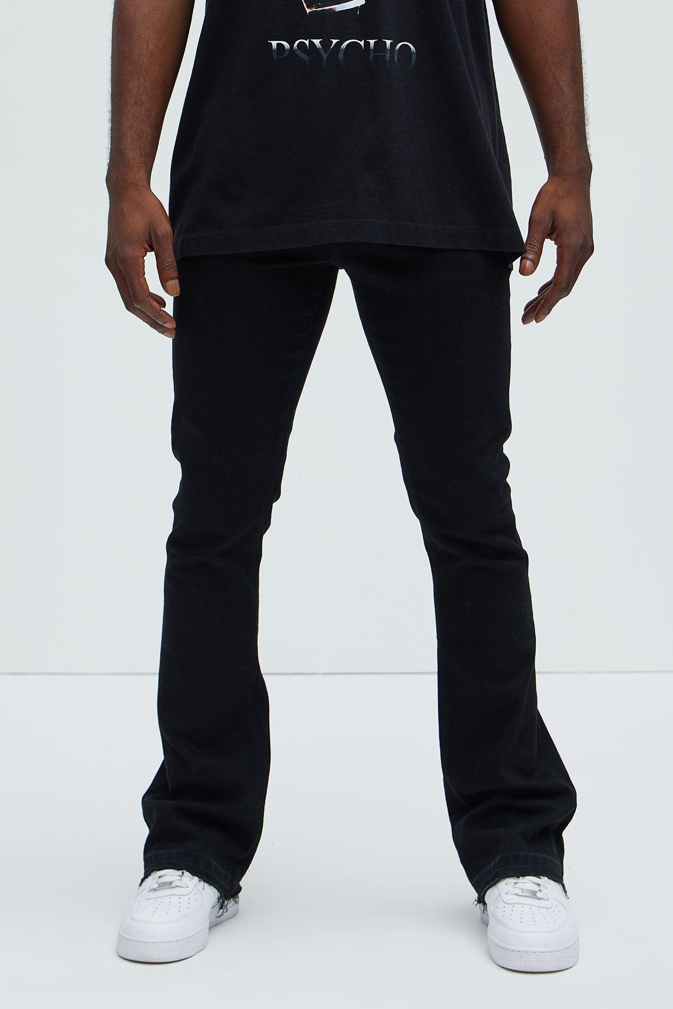 Cornell Slim Flare Jeans - Black Product Image