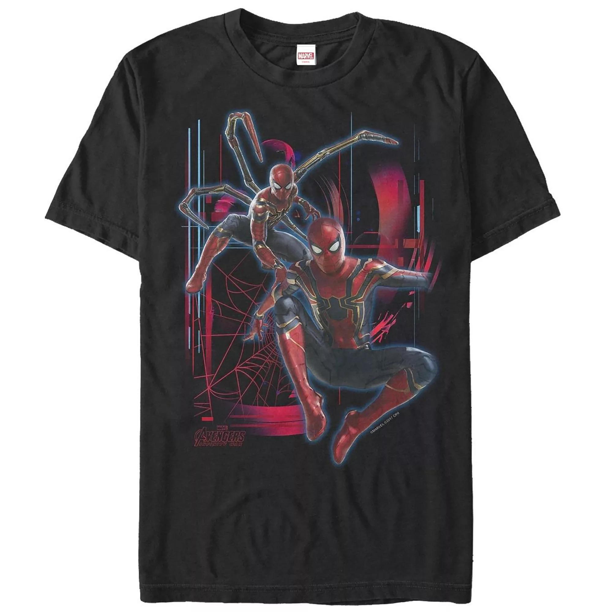 Men's Marvel Avengers Infinity War Iron Spider-Man Short Sleeve Graphic Tee, Size: XL, Black Product Image