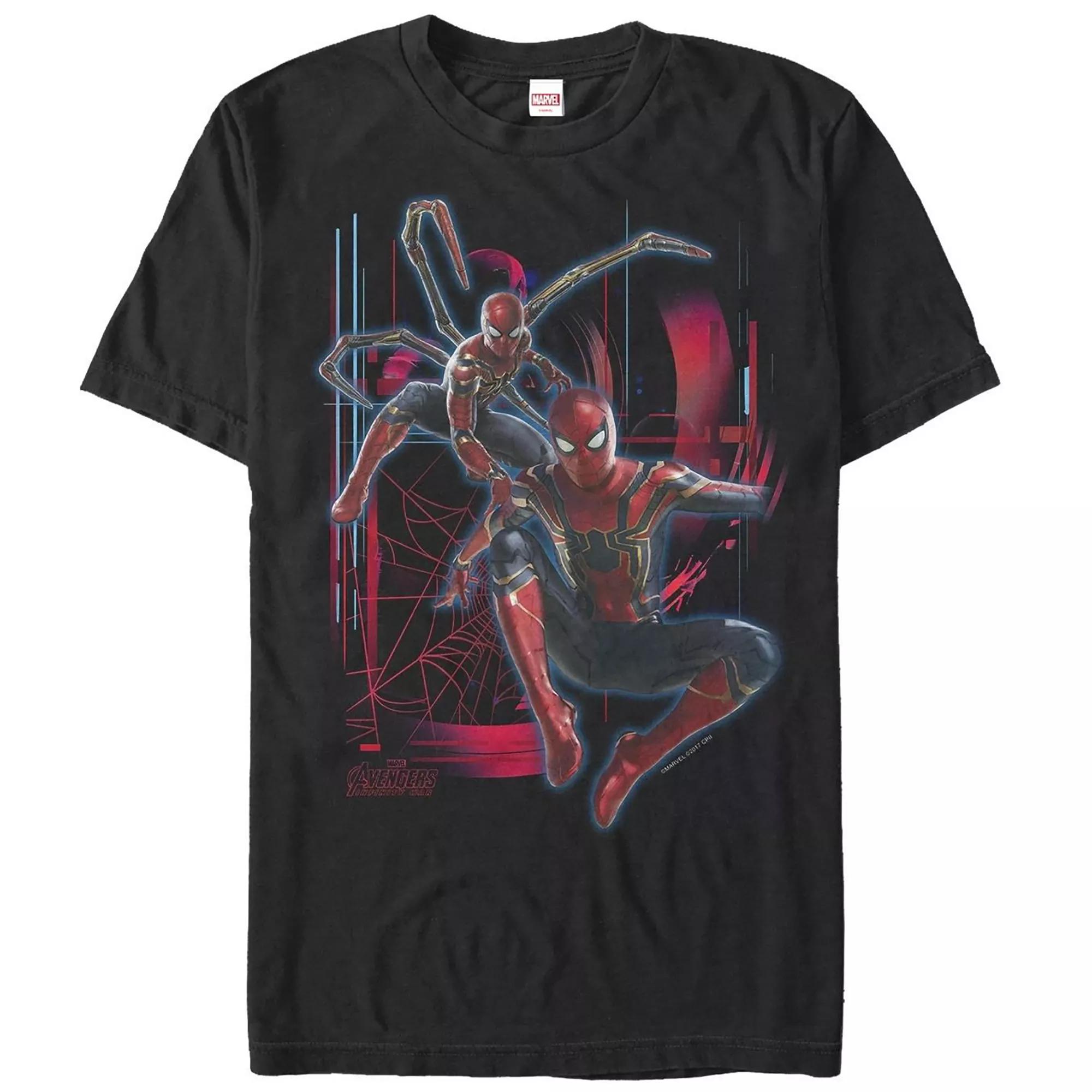 Men's Marvel Avengers Infinity War Iron Spider-Man Short Sleeve Graphic Tee, Size: XL, Black Product Image