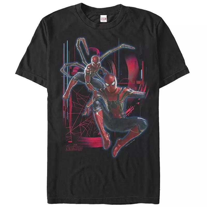 Men's Marvel Avengers Infinity War Iron Spider-Man Short Sleeve Graphic Tee, Size: XL, Black Product Image
