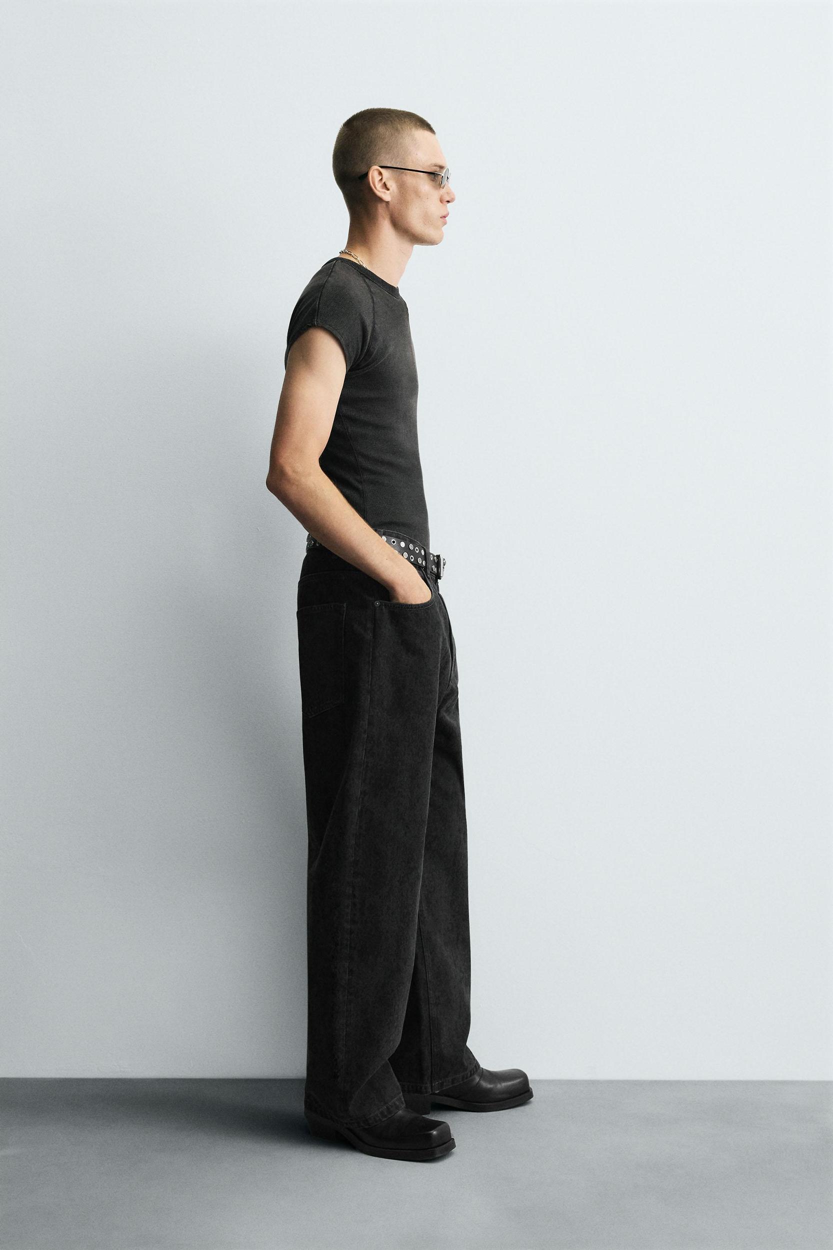 PRINTED BAGGY FIT JEANS Product Image