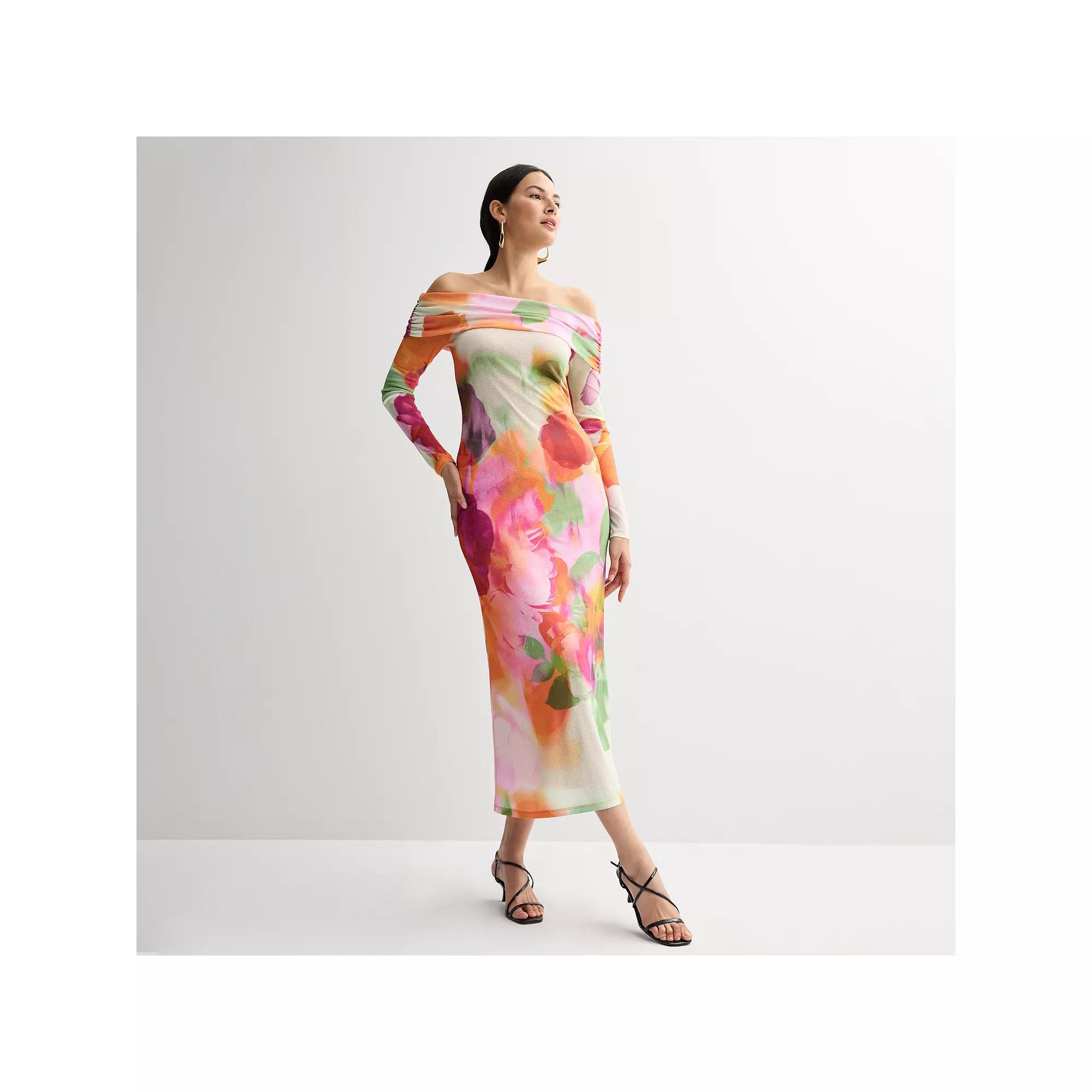 Women's INTEMPO™ Off Shoulder Dress, Size: Small, Pink Garden Product Image