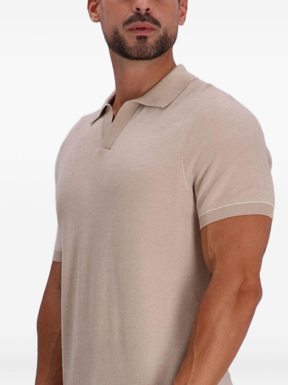 Johnny-collar T-shirt Product Image