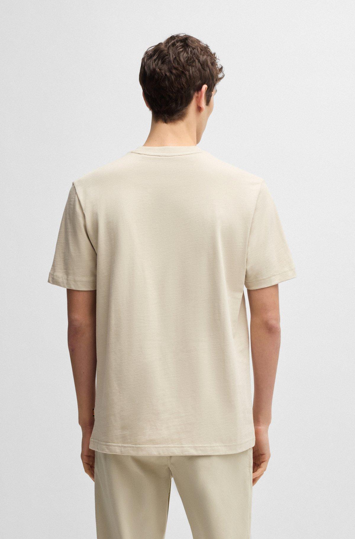 Cotton-jersey T-shirt with logo artwork Product Image