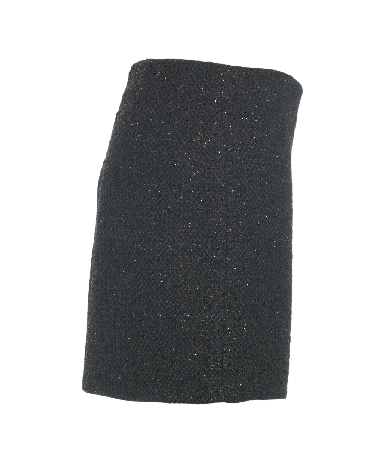 Mini skirt with glitter finish Product Image