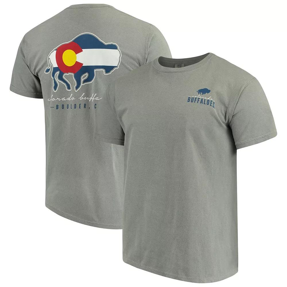 Men's Gray Colorado Buffaloes Local Comfort Color T-Shirt,  Product Image