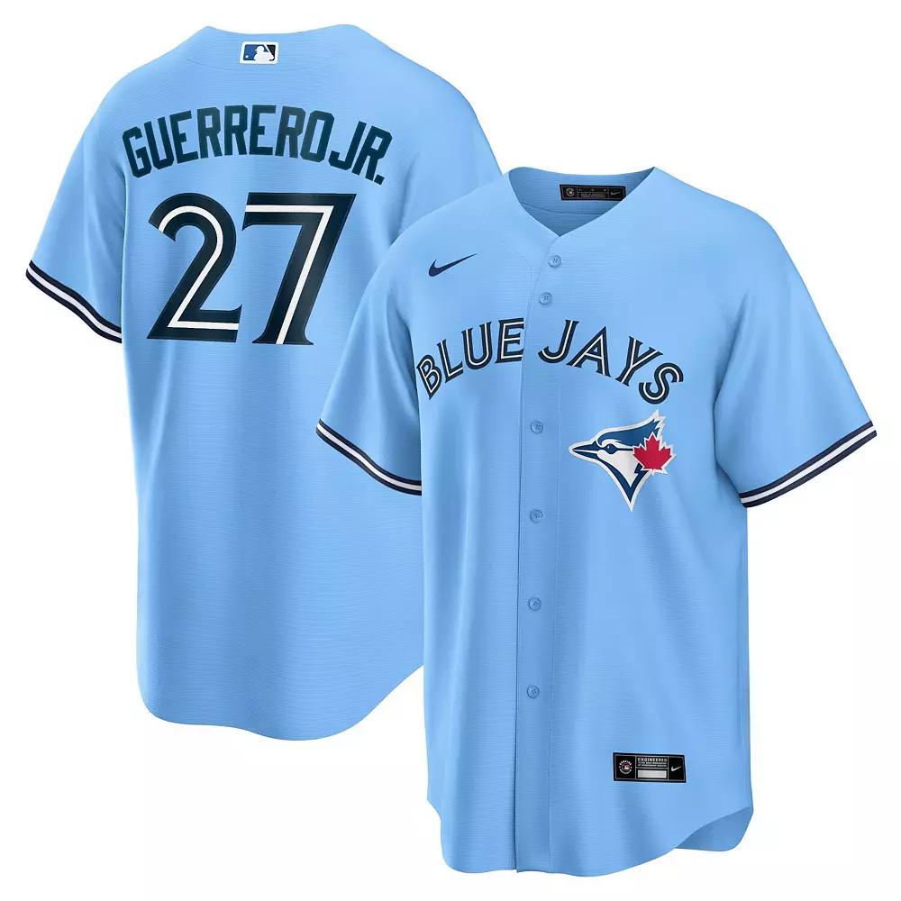 Men's Nike Vladimir Guerrero Jr. Powder Blue Toronto Blue Jays Alternate Replica Player Jersey, Size: XL, Jay Light Product Image