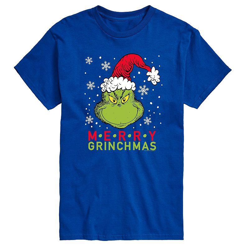 Big & Tall Dr. Seuss Merry Grinchmas Tee, Men's,  Product Image