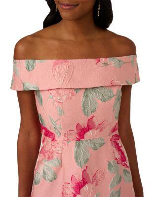 Off The Shoulder Jacquard Dress Product Image