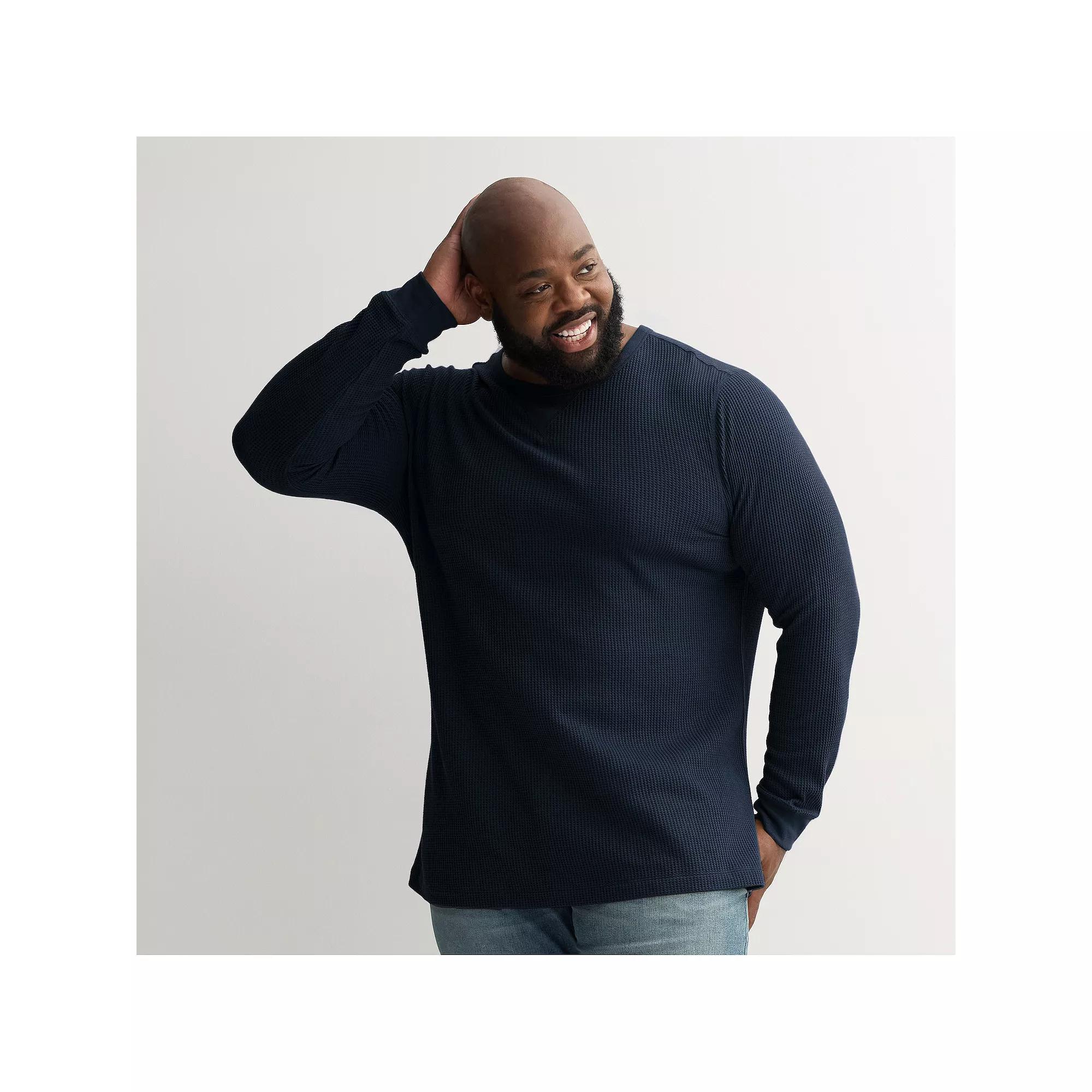 Big & Tall Sonoma Goods For Life® The Essential Waffle Thermal Tee, Men's,  Product Image