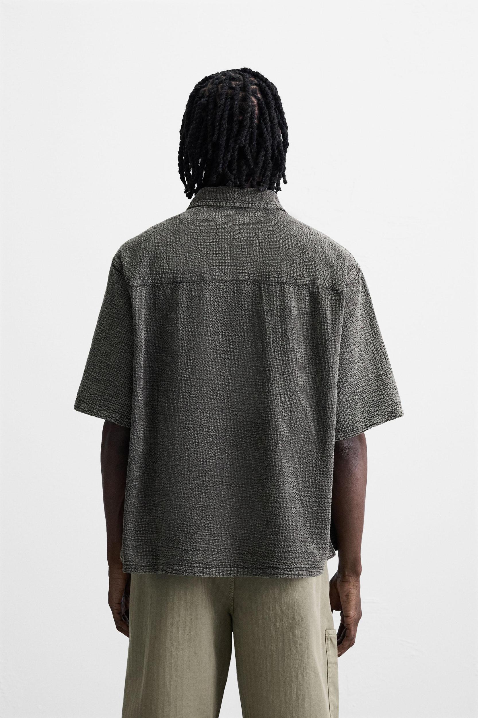 WASHED TEXTURE SHIRT Product Image