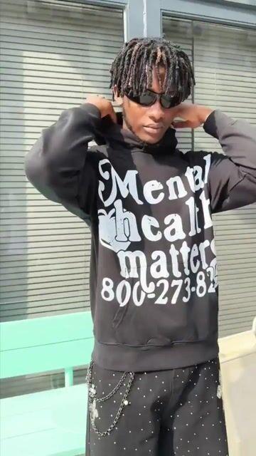 Men's Mental Health Matters Graphic Hoodie Product Image