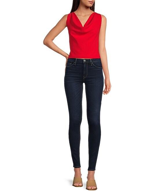 Hudson Jeans Barbara High Rise Super Skinny Jeans Product Image
