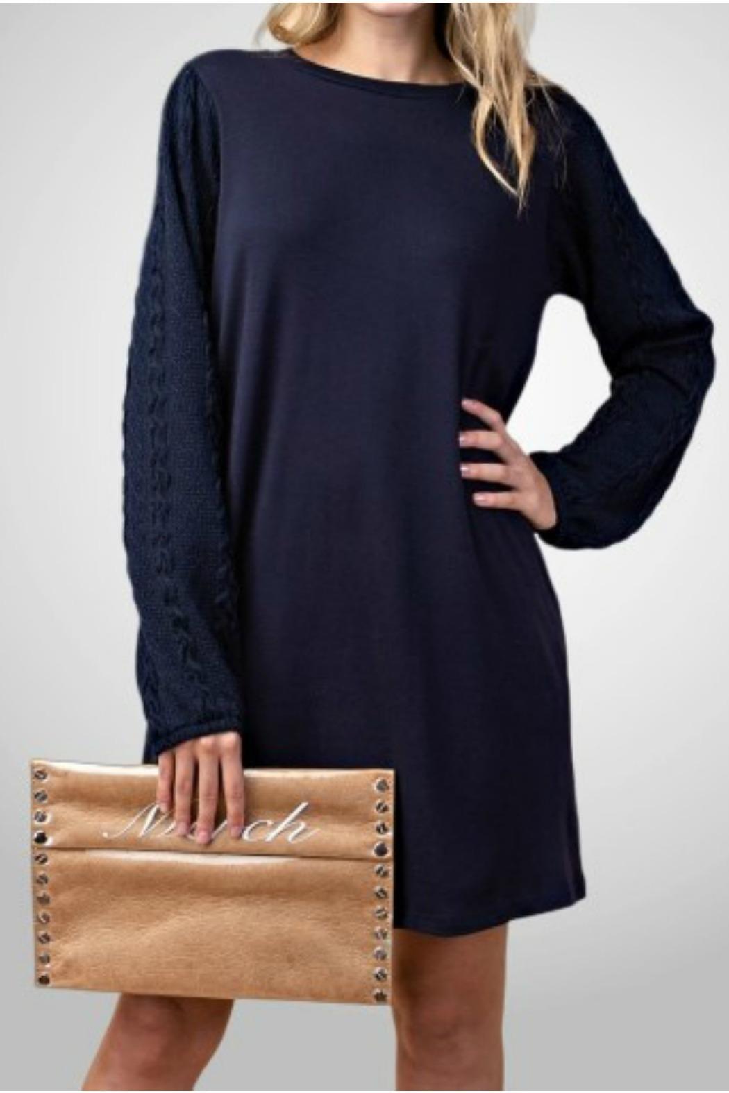 Knit Sweater Sleeve Dress Product Image