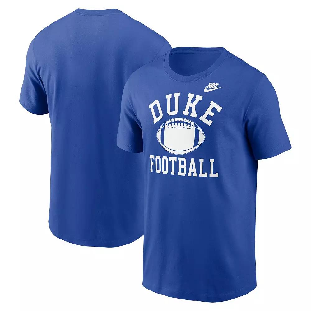 Men's Nike Royal Duke Blue Devils Legacy Football Icon T-Shirt,  Product Image