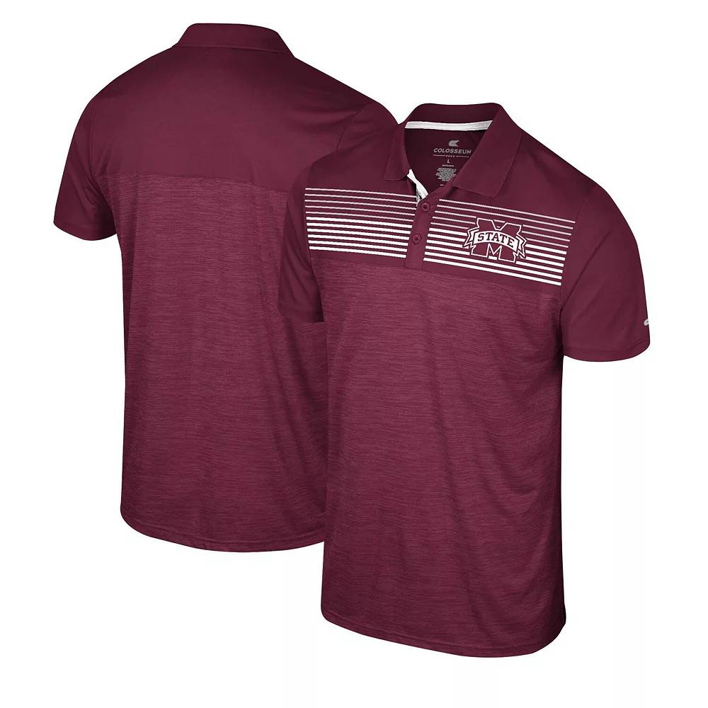 Men's Colosseum Maroon Mississippi State Bulldogs Langmore Polo, Size: XXL, Mst Red Product Image