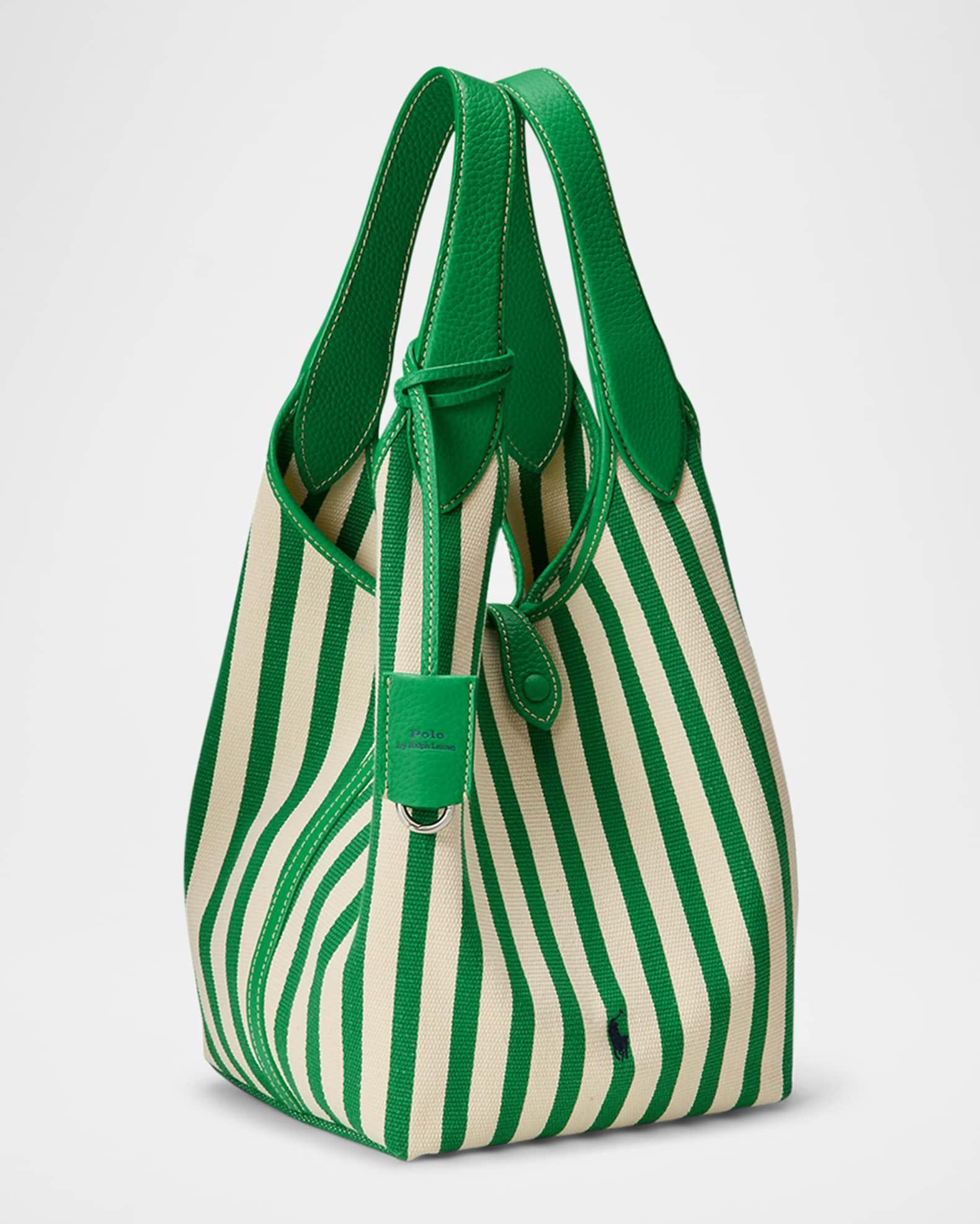 Striped Cotton Canvas Tote Bag Product Image