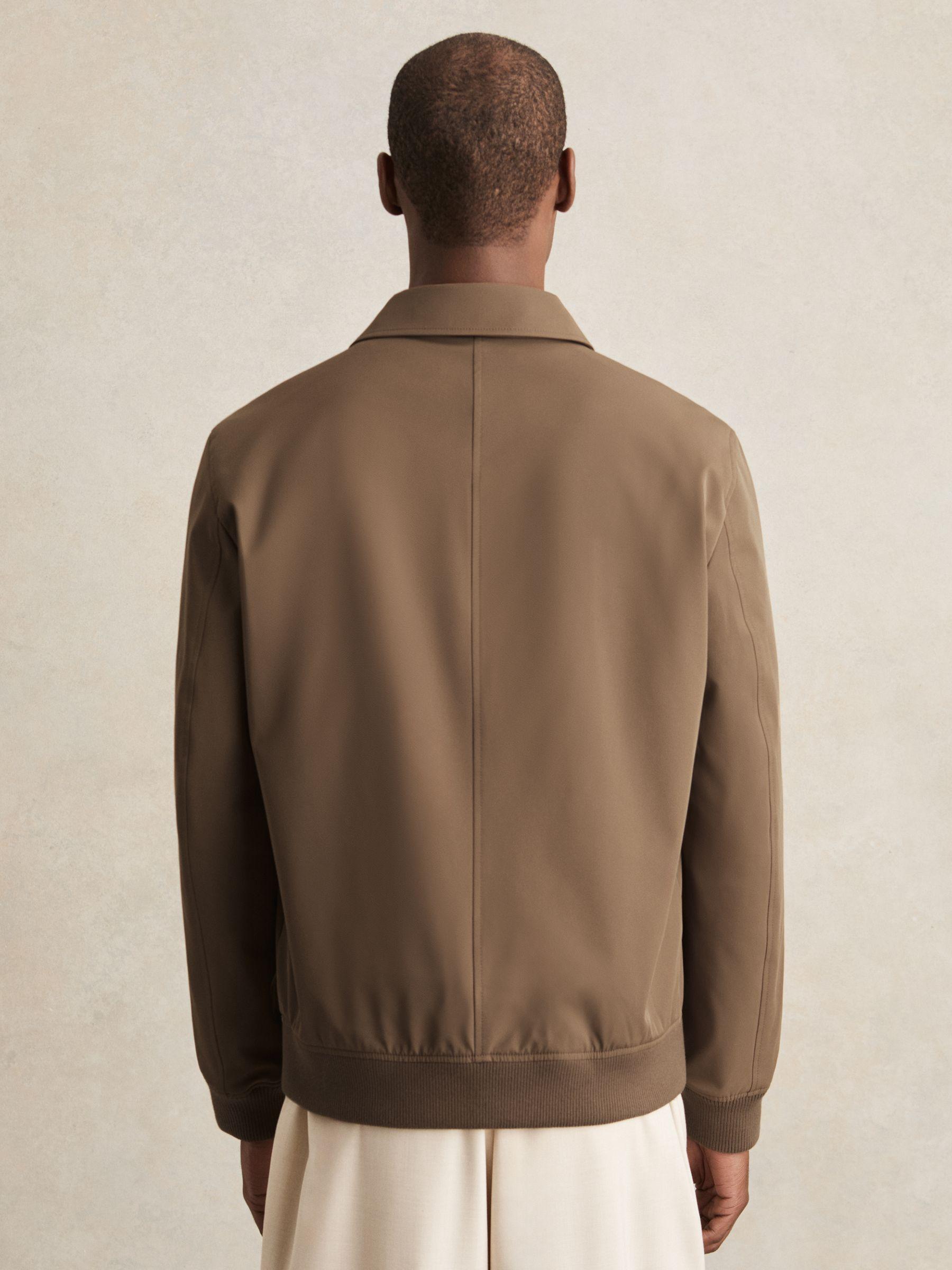 Technical Button Through Jacket in Chestnut Brown Product Image