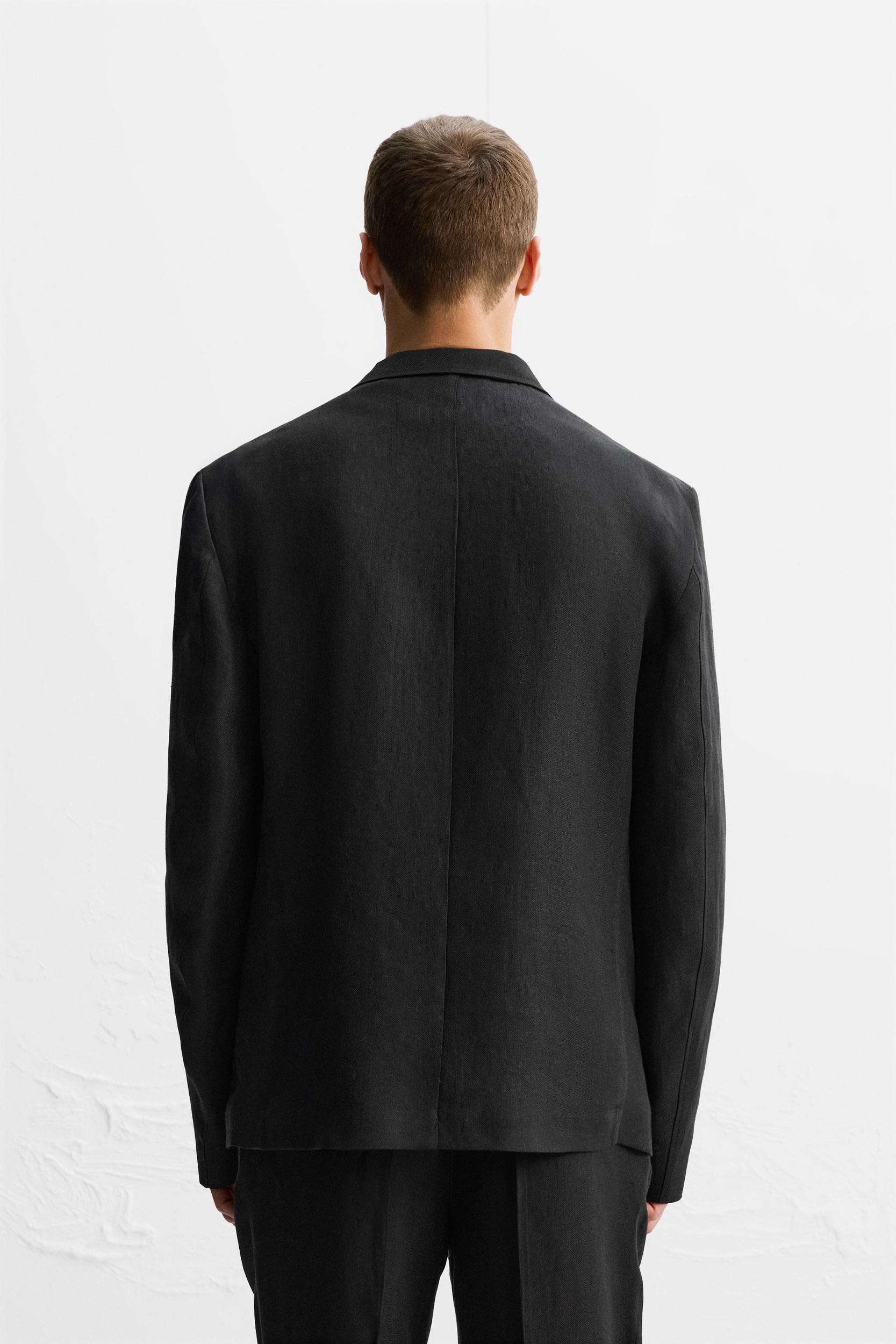 LIMITED EDITION 100% LINEN RELAXED FIT SUIT BLAZER Product Image