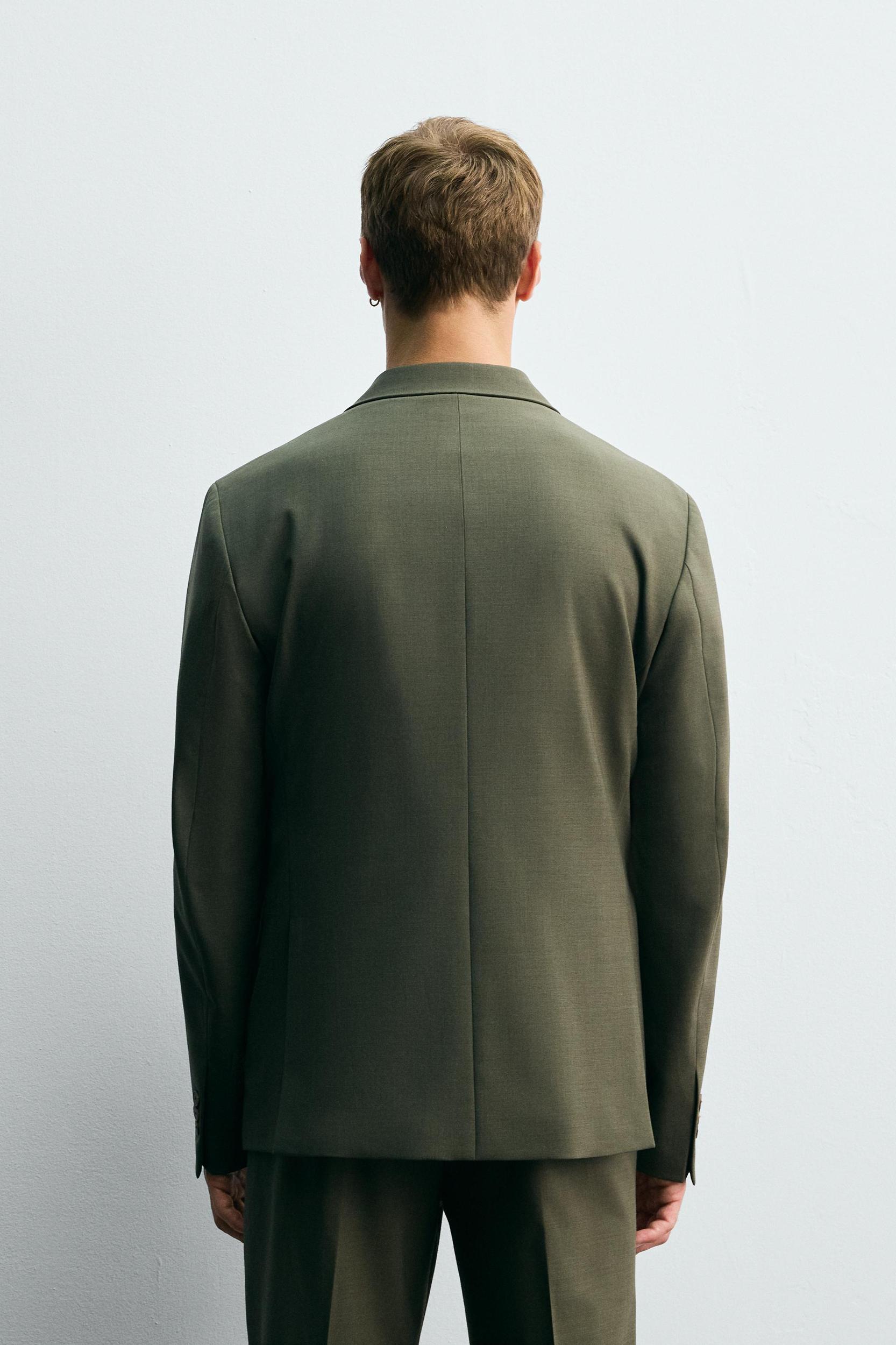 WOOL DOUBLE BREASTED SUIT BLAZER Product Image