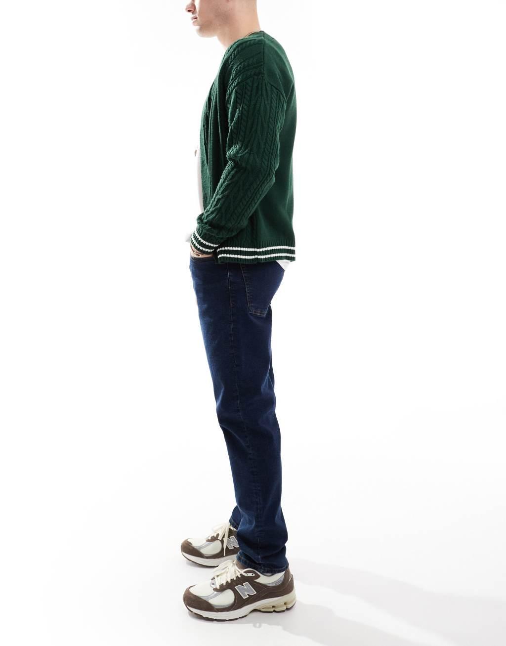 ASOS DESIGN stretch slim jeans in indigo Product Image