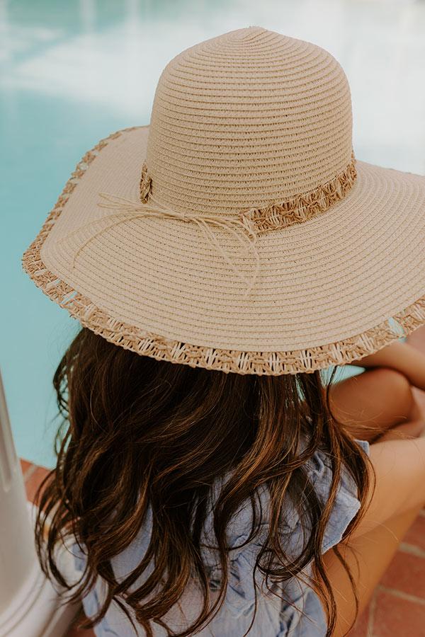 Sunny Views Raffia Woven Hat in Ivory Product Image