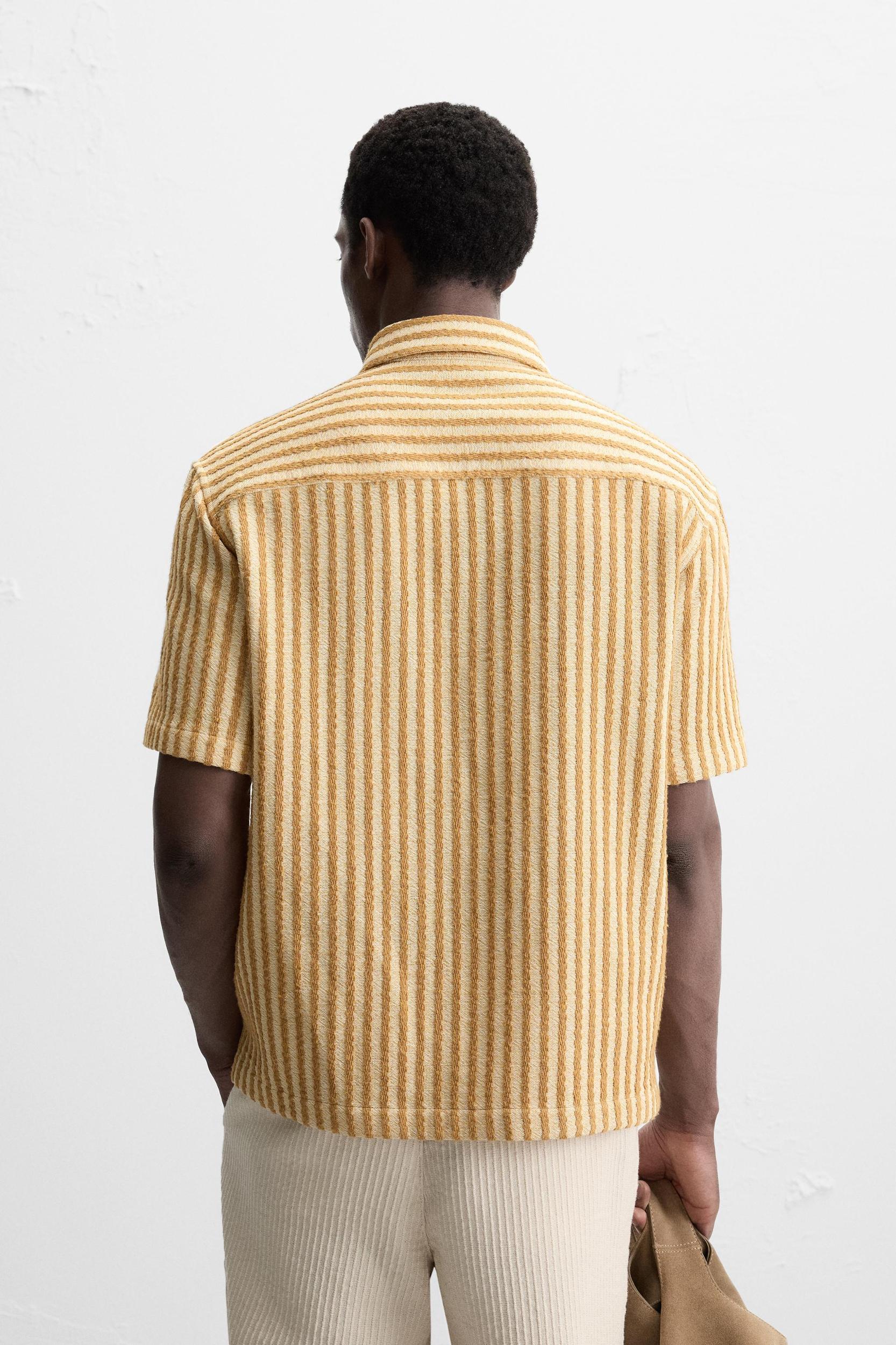 TEXTURED STRIPED SHIRT Product Image