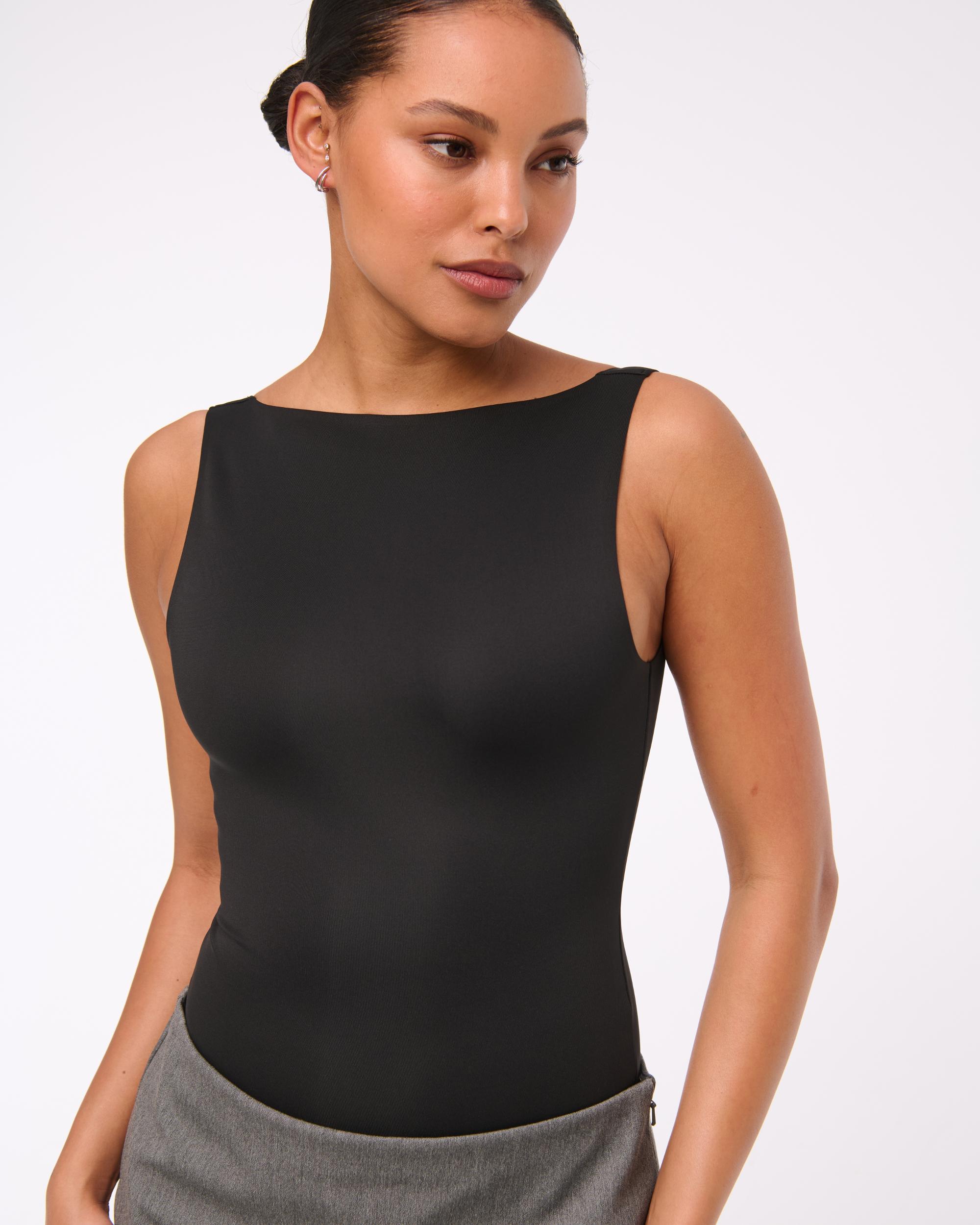 Sculpt Matte Seamless Slash Scoop-Back Bodysuit Product Image