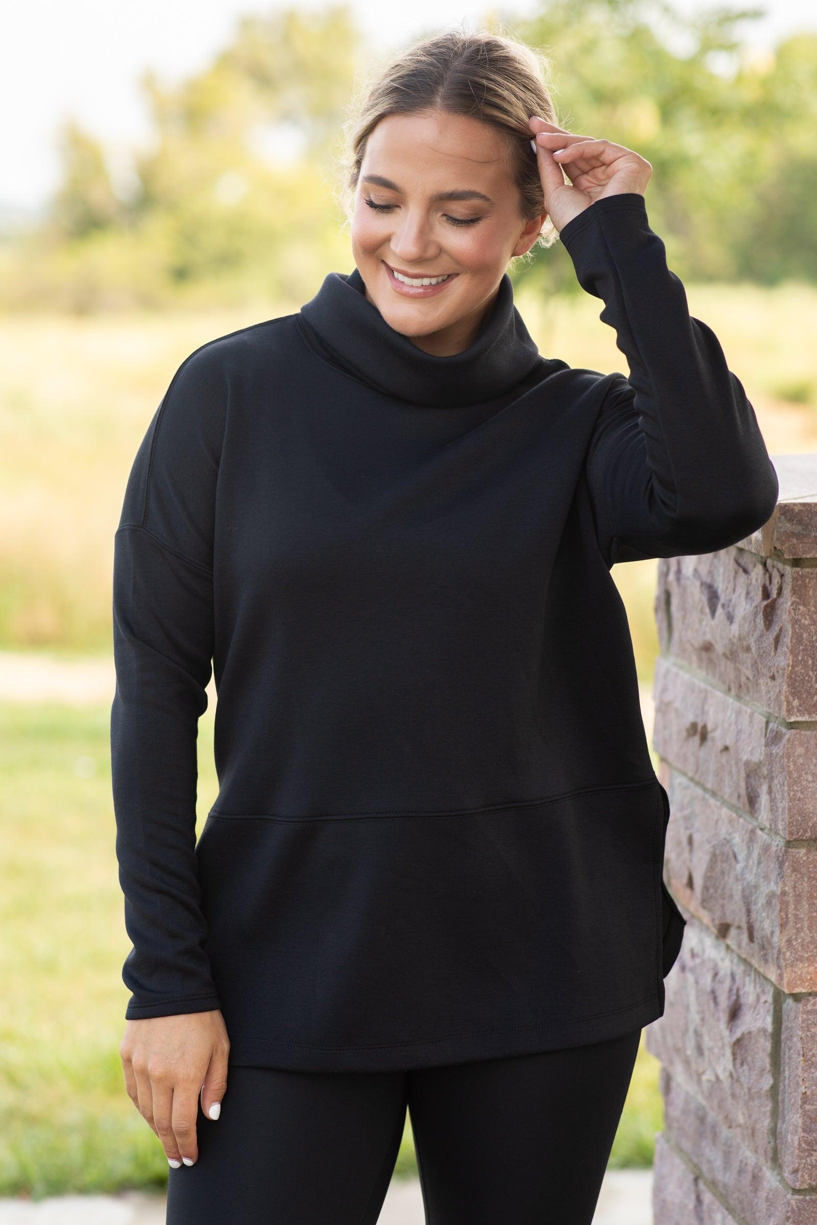 Scuba Sweatshirt With Side Slit Detail Product Image