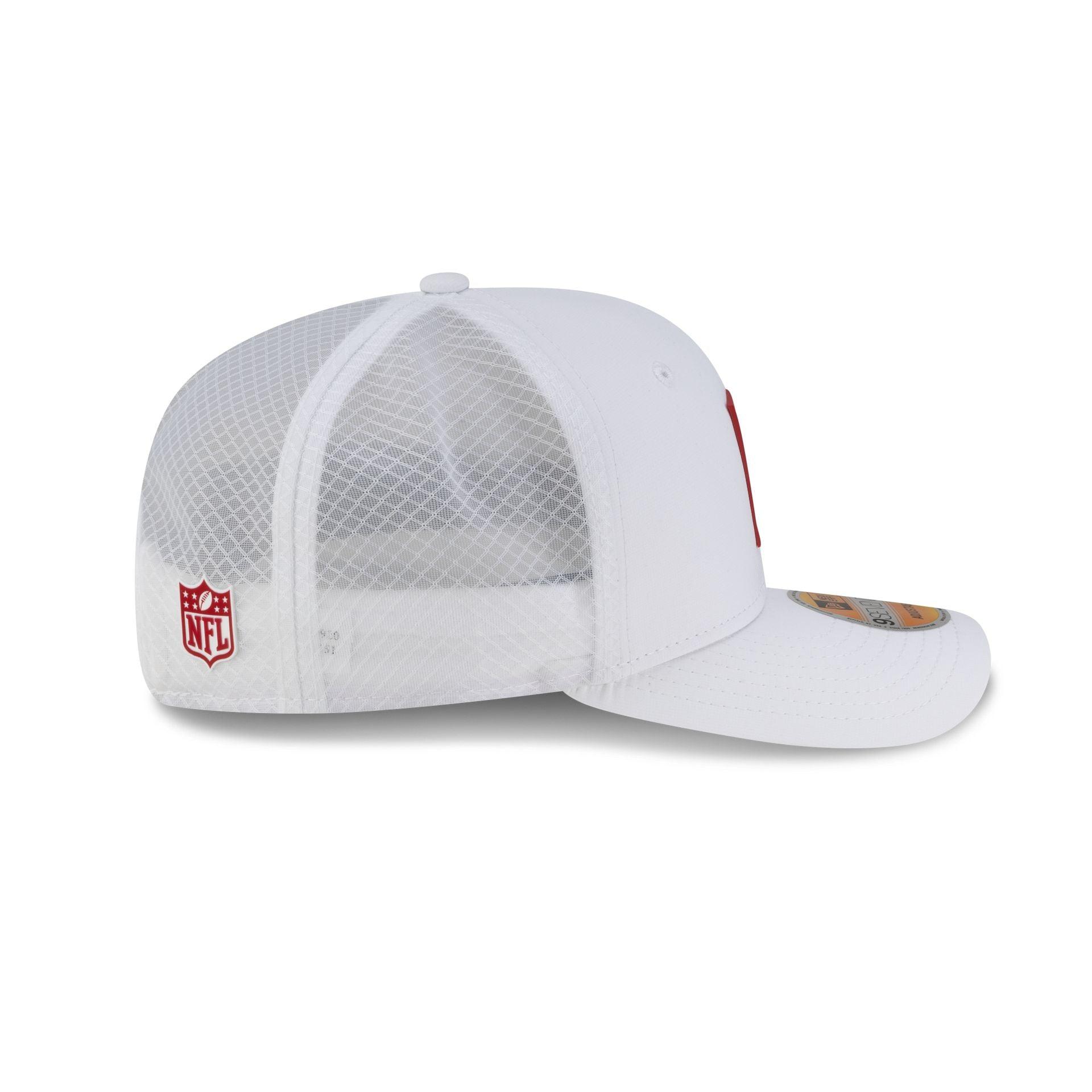 Arizona Cardinals 2025 Sideline Hot Weather White 9SEVENTY Trucker Hat Male Product Image