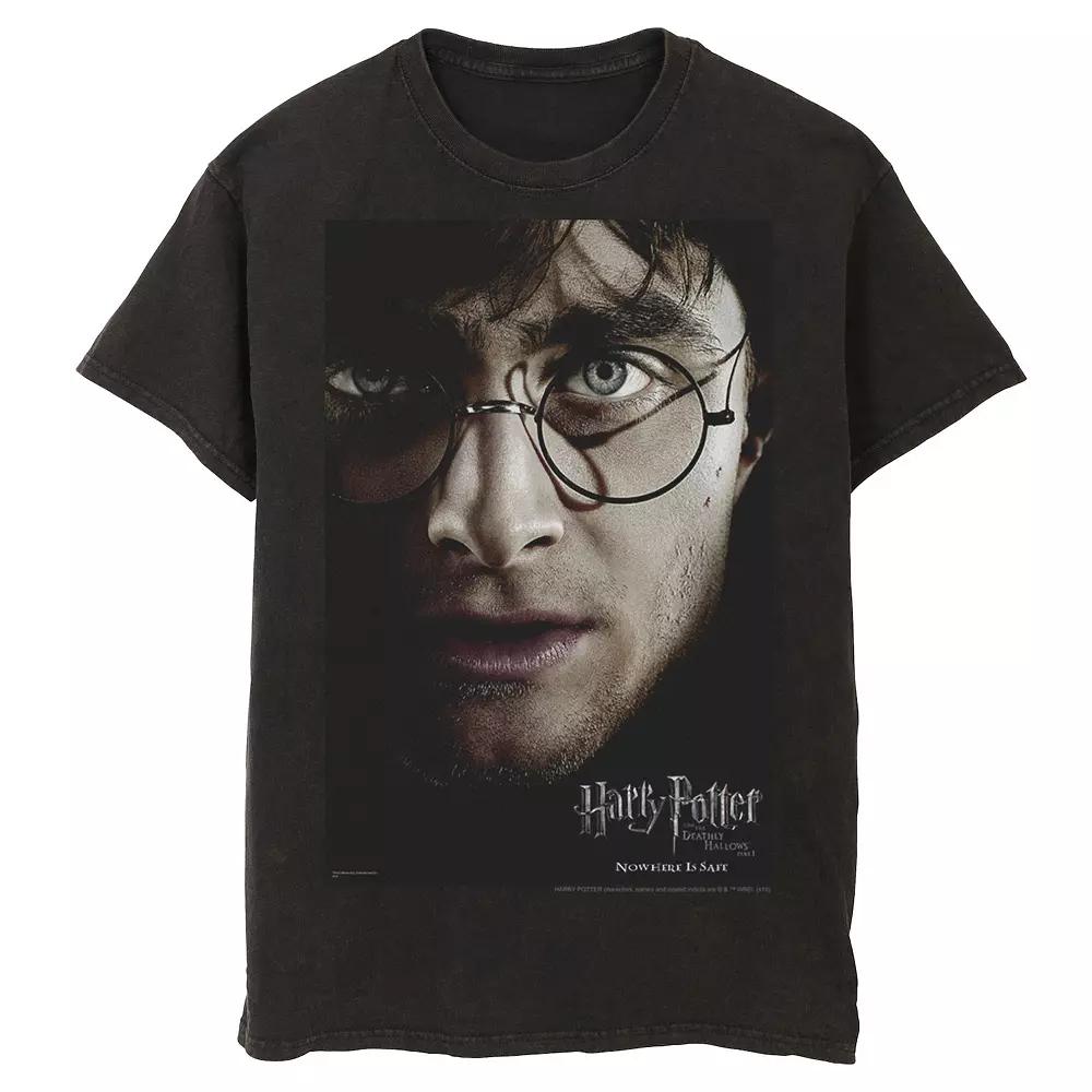 Men's Harry Potter Deathly Hallows Harry Character Poster Tee,  Product Image