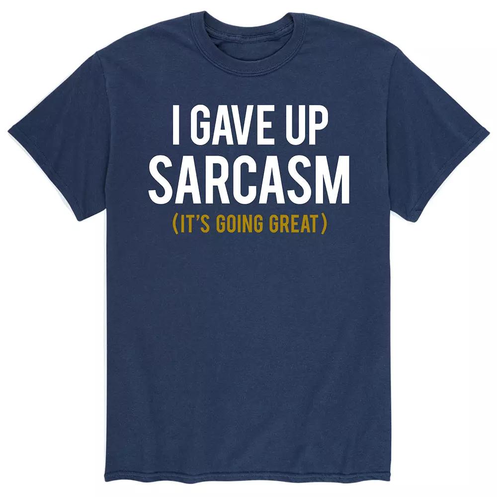 Men's Gave Up Sarcasm Tee,  Product Image