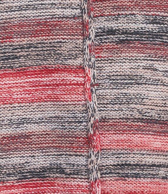 Westbound Petite Striped Long Sleeve Crew Neck Sweater Product Image